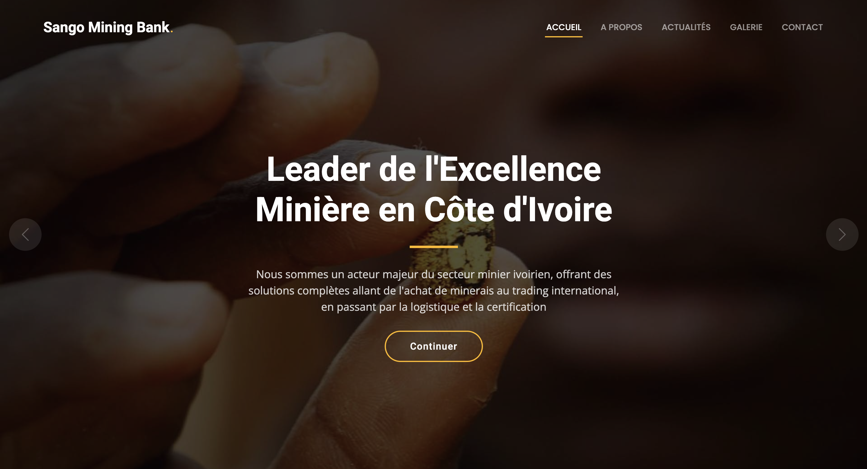 Sango Mining Bank - Industrie Minière